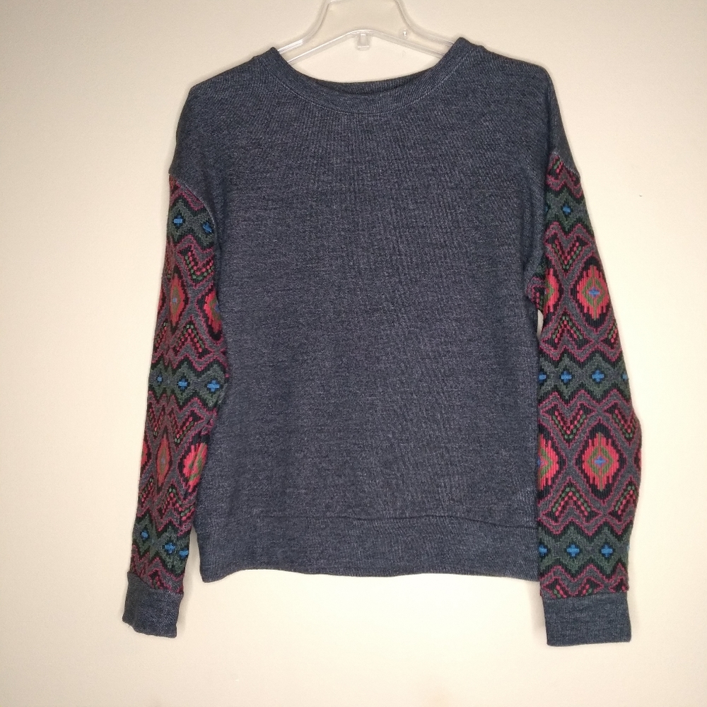 Miss Me Aztec print Crew neck